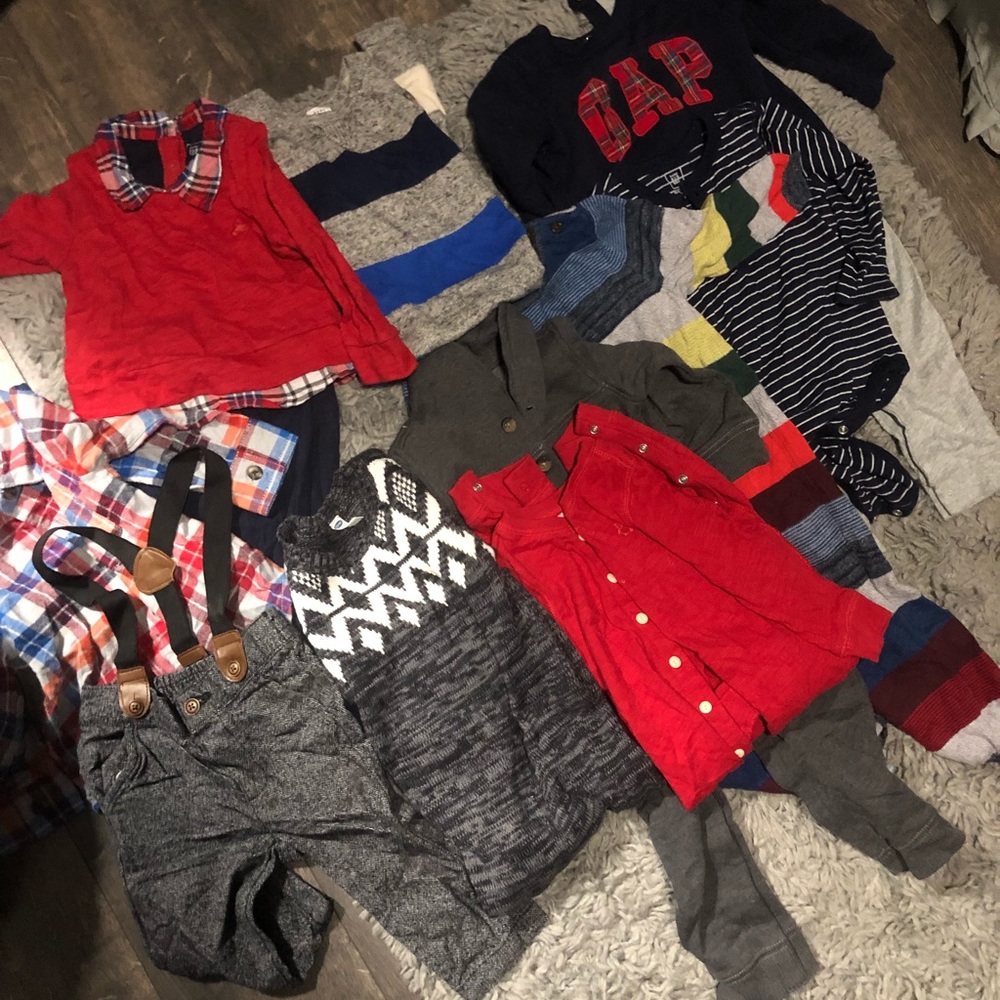 10 pc-7 pc 12-18m Baby gap winter one piece lot